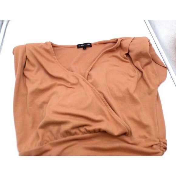 Gibsonlook Surplice V-Neck Knit Dress, Size L, Blush Sandstone - Picture 6 of 11